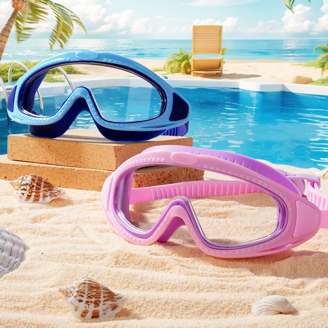 Swim Goggles Anti Fog Uv - Unisex Adult Swim Goggles with Soft
