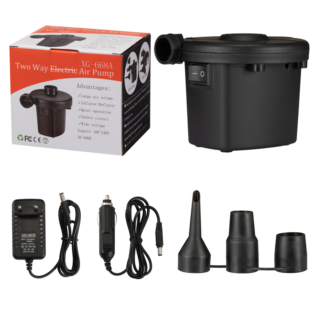 Pool Lounger Inflatable - Portable Electric Air Pump with Multiple