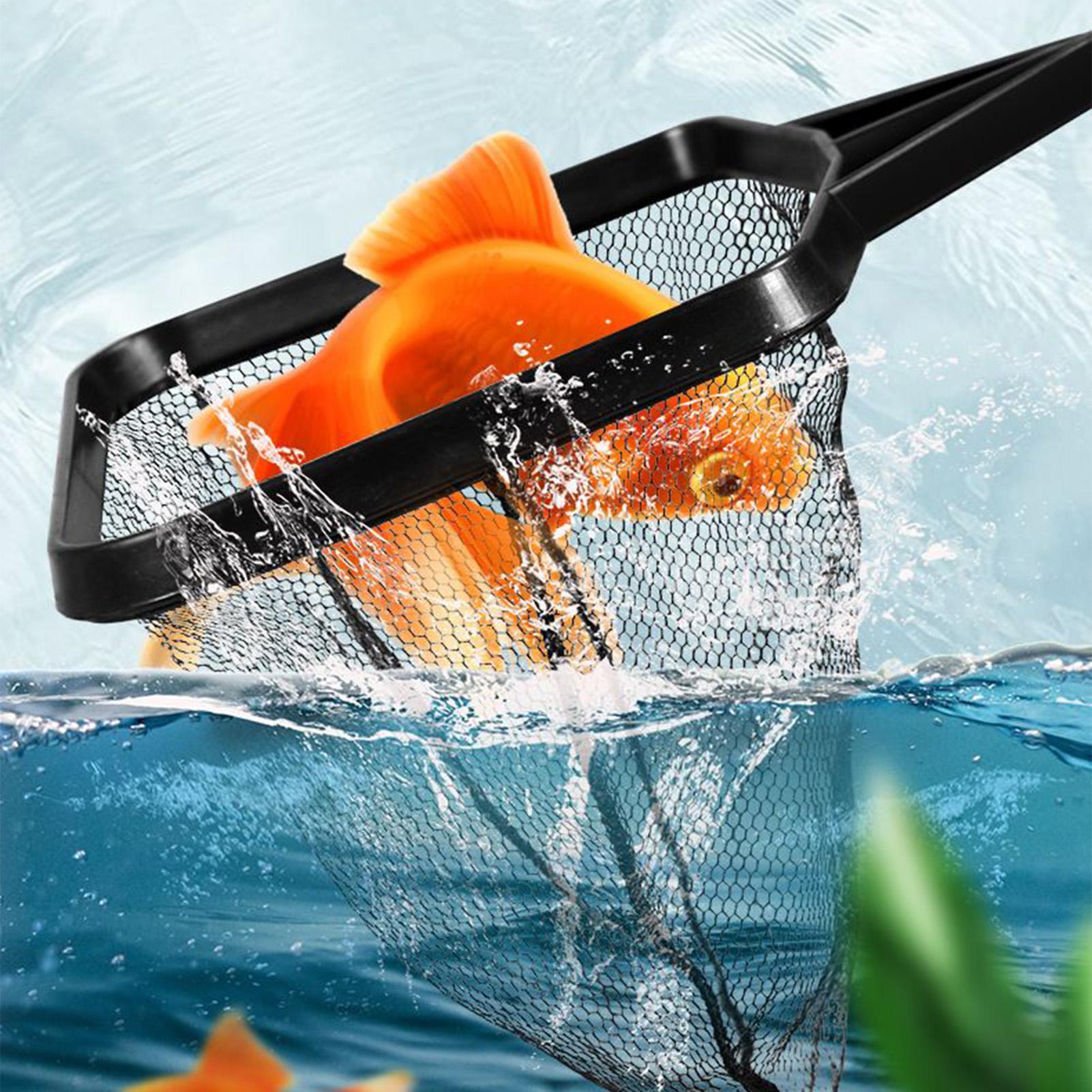 Aquarium Landing Net Fish Tank - Pool Skimmer Net ulasan dan harga