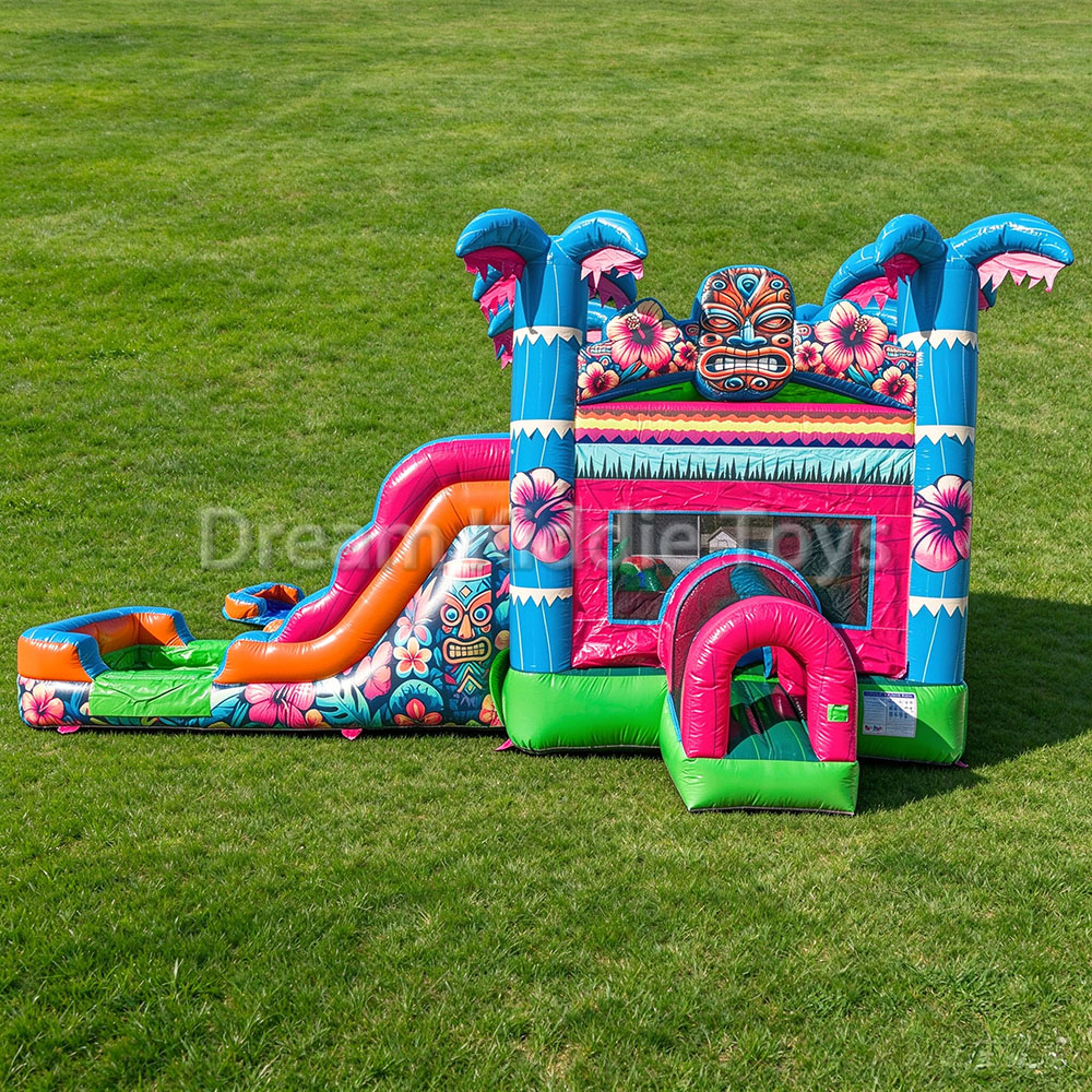 Commercial Inflatable Bounce H - Water Slide Inflatable ulasan dan harga