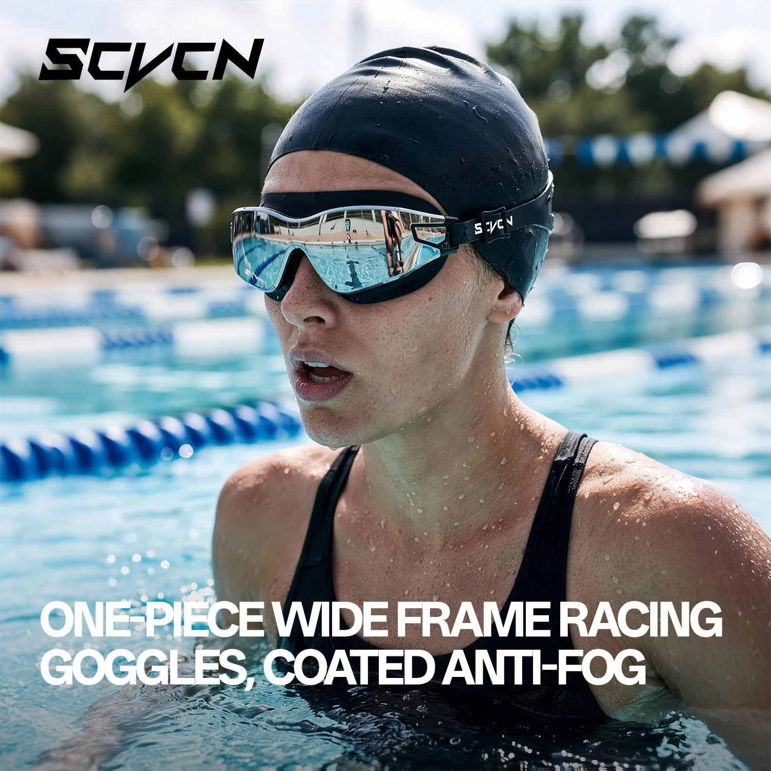 SCVCN Men indoor Professional  - Swim Goggles Anti Fog Uv ulasan dan harga
