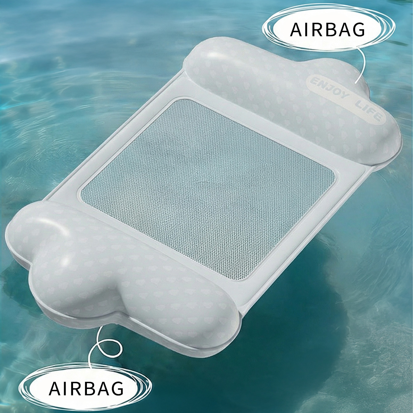 1PC Inflatable Pool Float Loun - Pool Lounger Inflatable ulasan dan harga