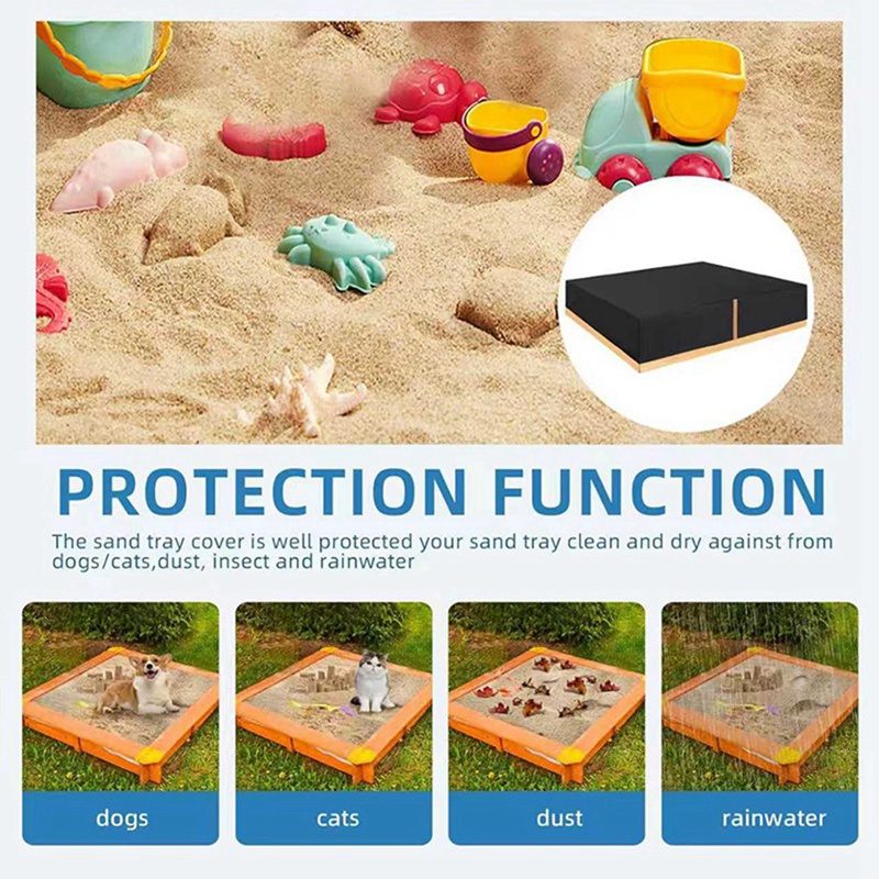 Sand Box Cover Heavy Duty Squa - Pool Cover Waterproof ulasan dan harga