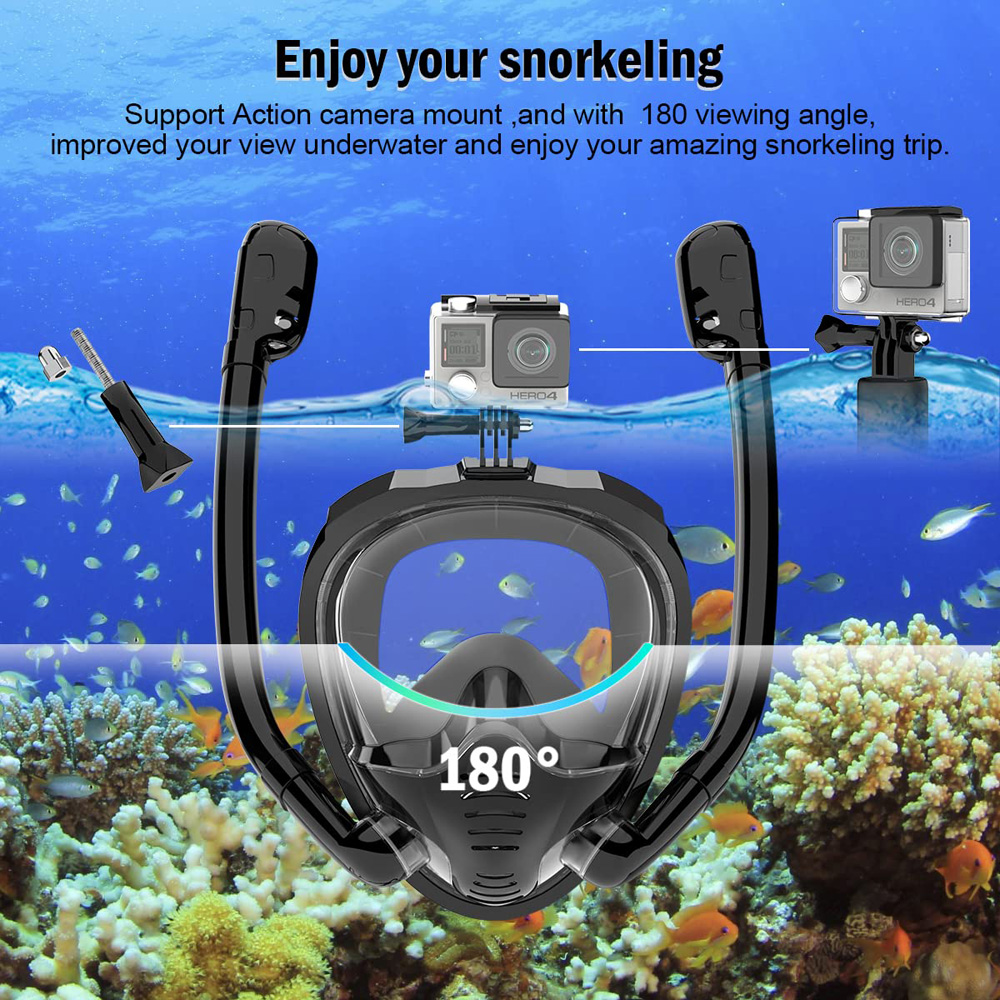 Full Face Snorkel Mask 180°Pan - Snorkel Mask Full Face ulasan dan harga