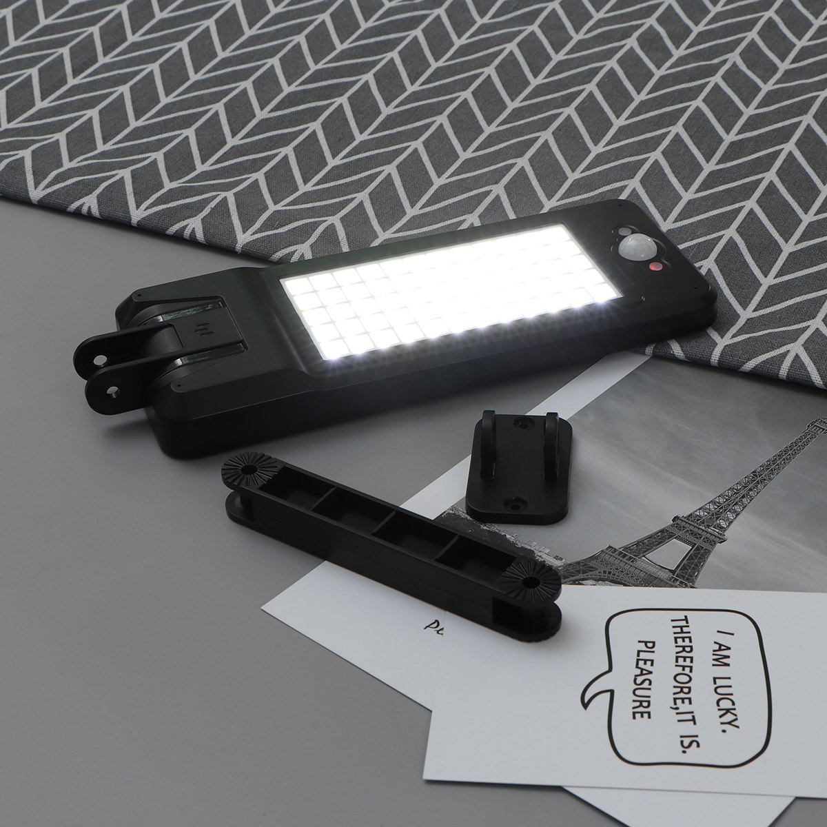 Solar Powered Wall Lamp 60 Lum - Pool Light Solar Rechargeable ulasan dan harga
