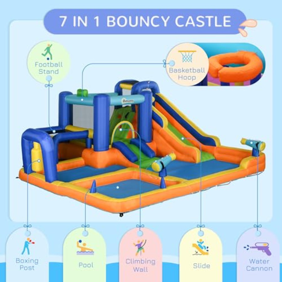 inflatable water slide 7-in-1  - Water Slide Inflatable ulasan dan harga