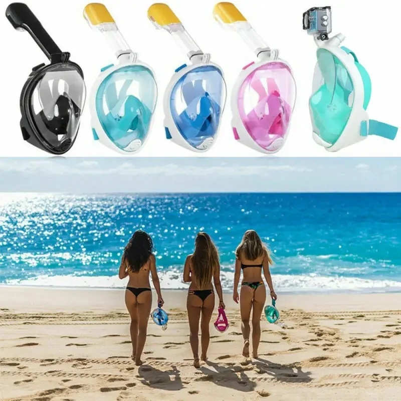 Full Face Dry Snorkel Mask Ant - Snorkel Mask Full Face ulasan dan harga