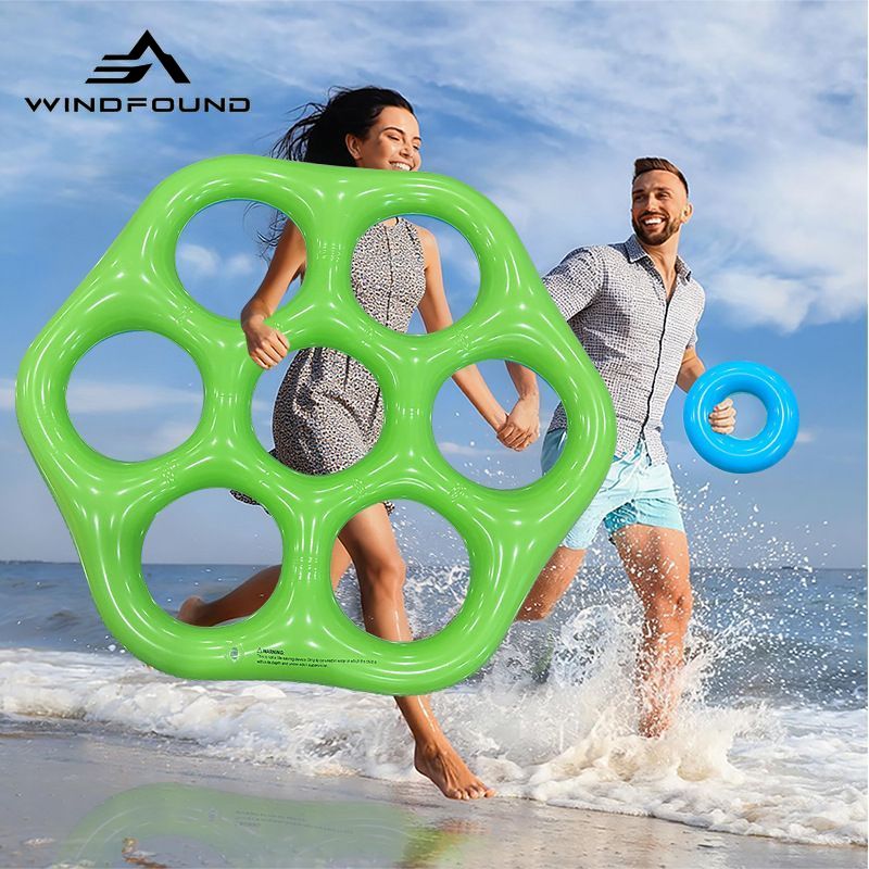 Inflatable Hexagon Ring Toss P - Pool Float Ring Inflatable ulasan dan harga
