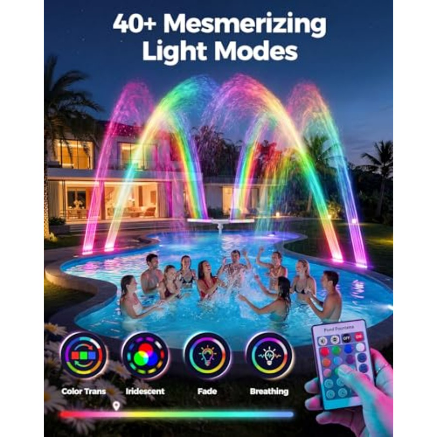 Solar pool fountain for ingrou - Pool Light Solar Rechargeable ulasan dan harga