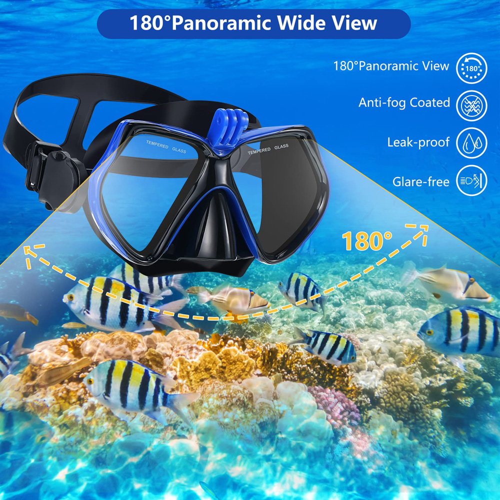 JoyMaySun Professional Underwa - Snorkel Mask Full Face ulasan dan harga