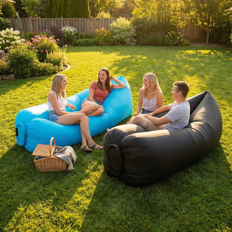 Portable Inflatable Sofa Loung - Pool Lounger Inflatable ulasan dan harga