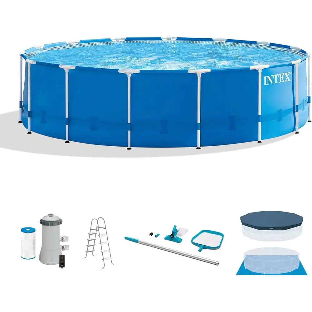 15' x 48 Round Above Ground Po - Pool Ladder Above Ground ulasan dan harga
