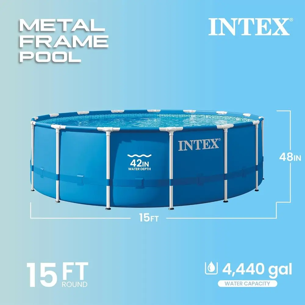 15' x 48 Round Above Ground Po - Pool Ladder Above Ground ulasan dan harga