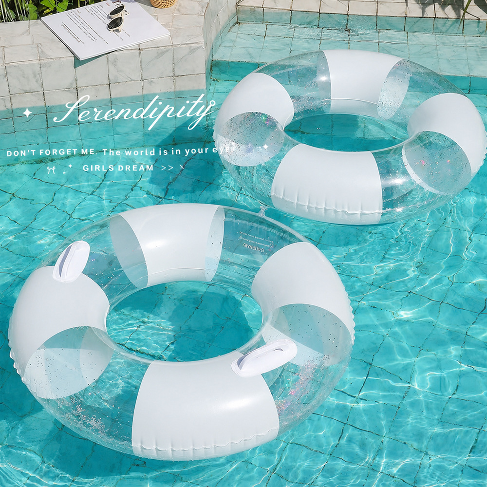 Transparent  Swimming Ring Adu - Pool Float Ring Inflatable ulasan dan harga
