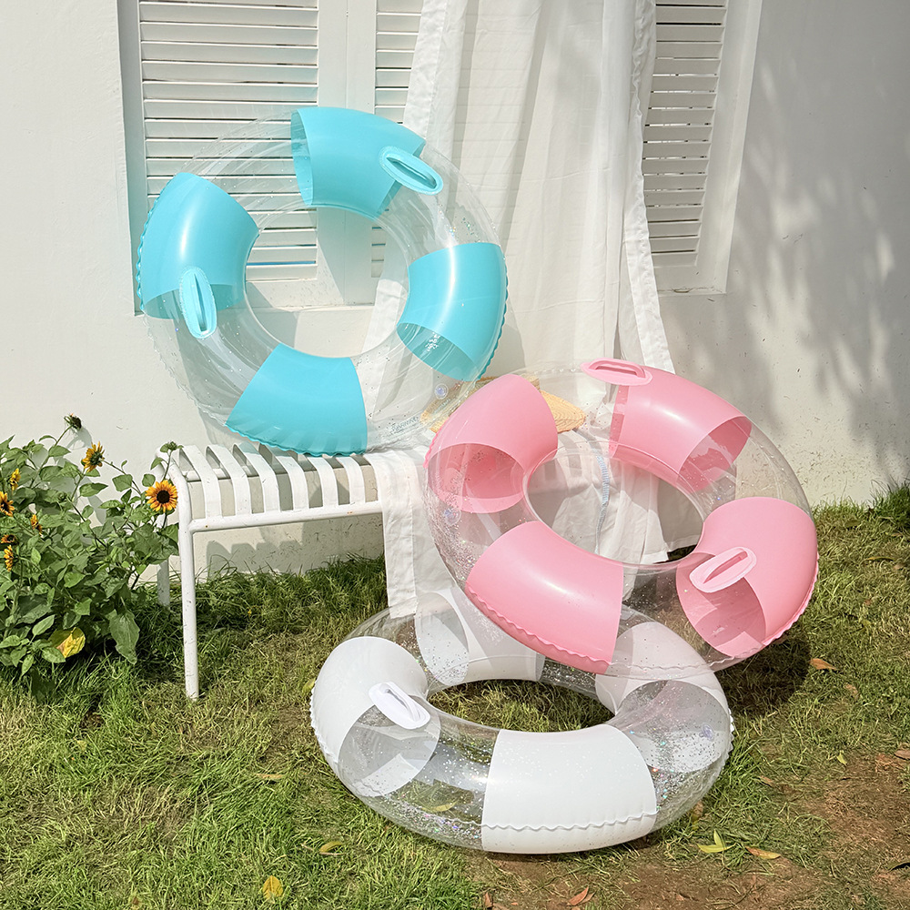 Transparent  Swimming Ring Adu - Pool Float Ring Inflatable ulasan dan harga