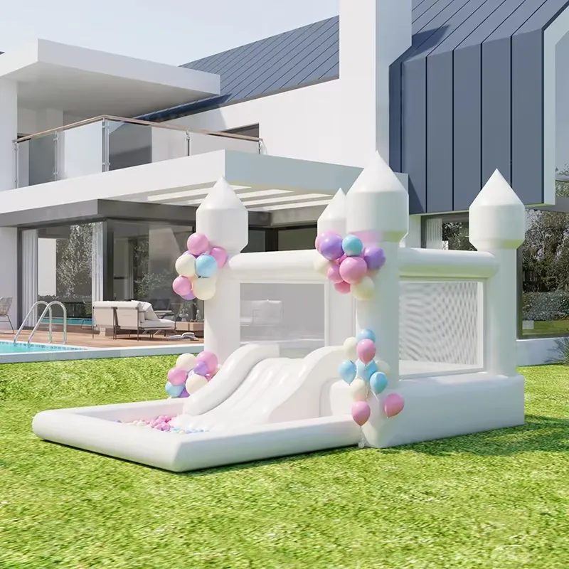 20264m White Grade Inflatable  - Water Slide Inflatable ulasan dan harga