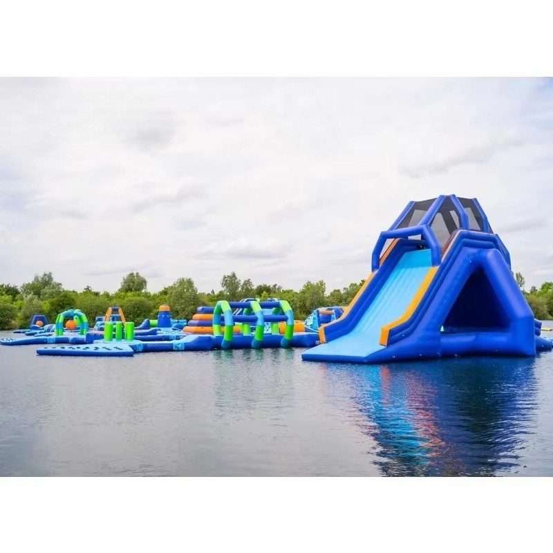 Inflatable Aqua Park Commercia - Water Slide Inflatable ulasan dan harga
